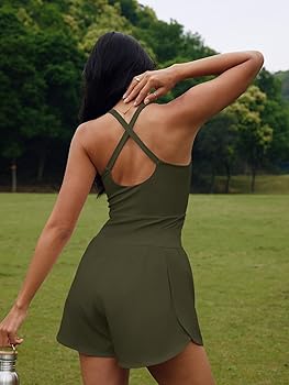 Amazon.com: SENSERISE Womens Workout Rompers Athletic Romper